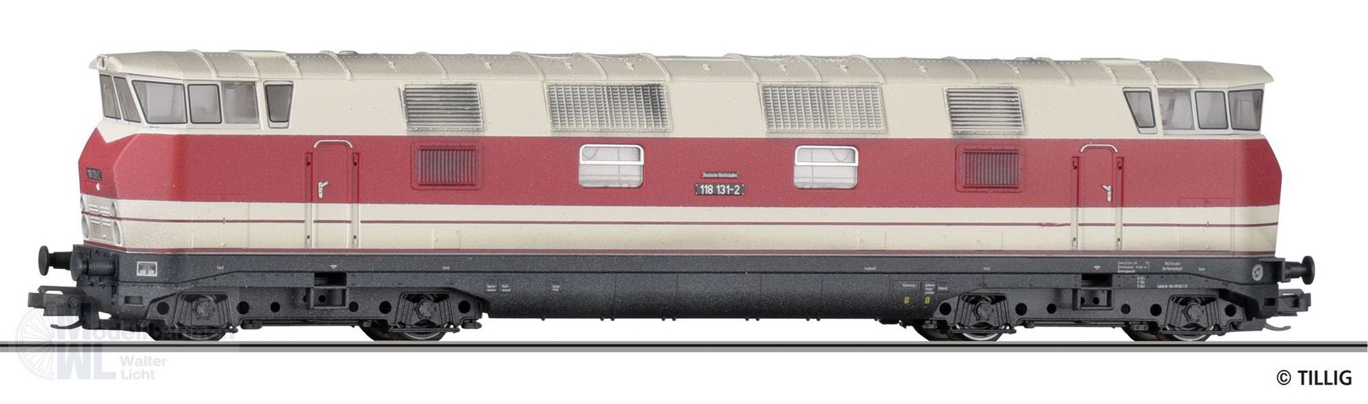 Tillig 502735 - Diesellok BR 118 131-2 DR Ep. IV gealtert (ex. 04661) TT 1:120