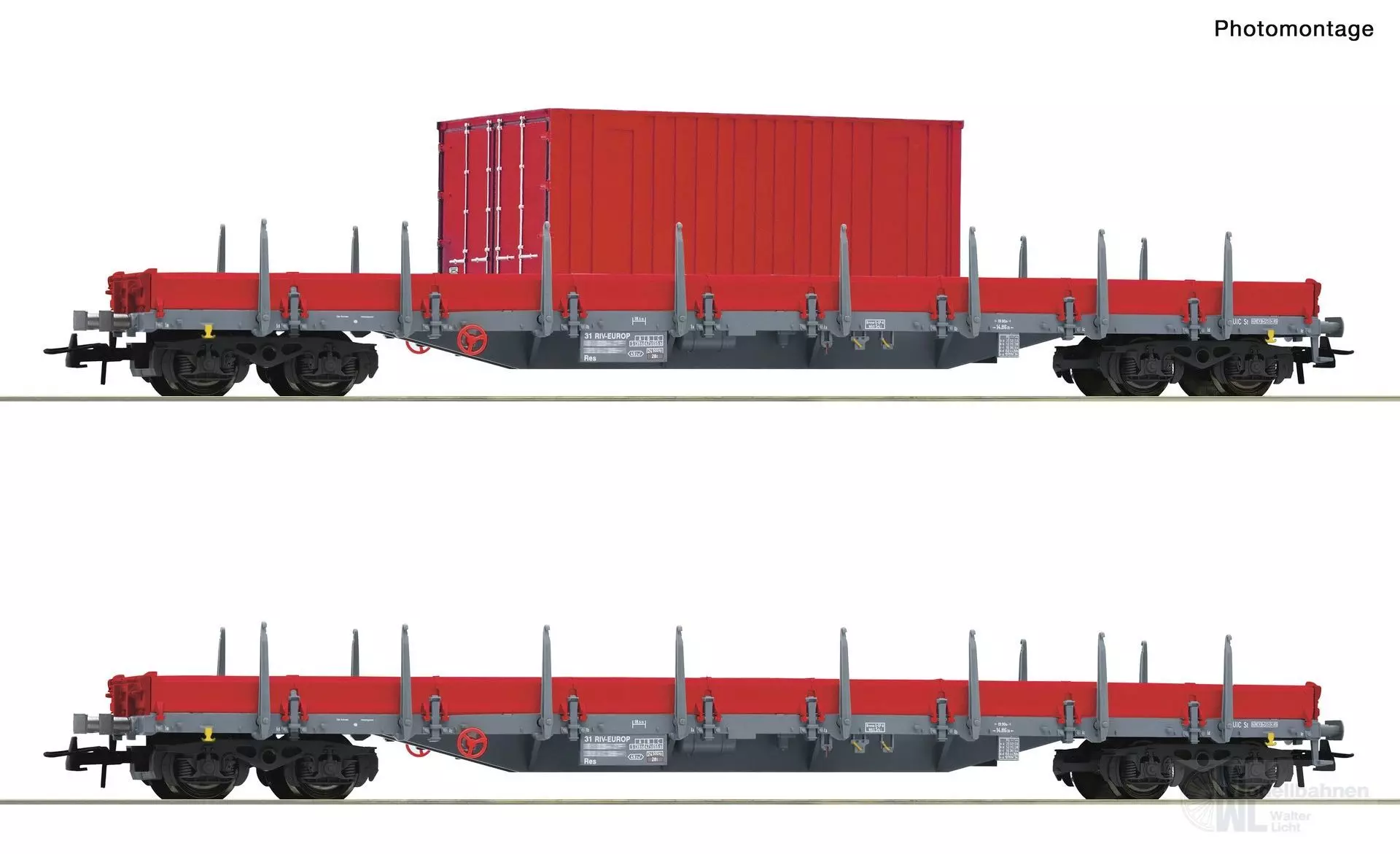 Roco 6600201 - Rungenwagen Set DB Ep.VI 2.tlg. H0/GL