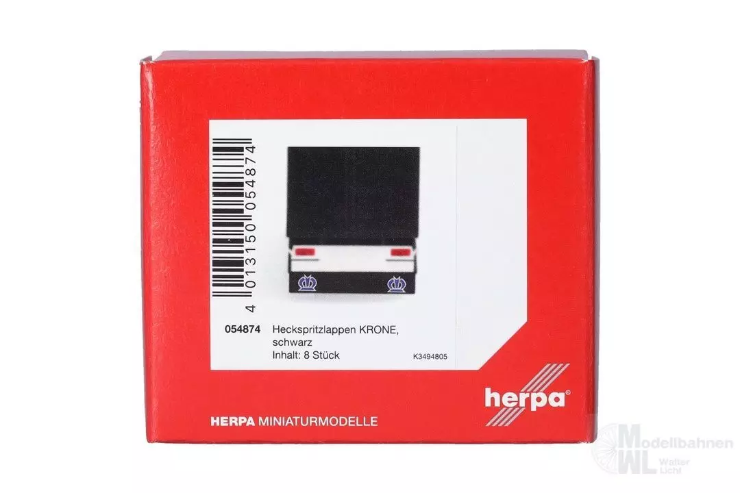Herpa 054874 - Zubehör Heckspritzlappen für Auflieger KRONE H0 1:87