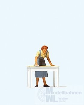 Preiser 28134 - Hausfrau, Tisch wischend H0 1:87