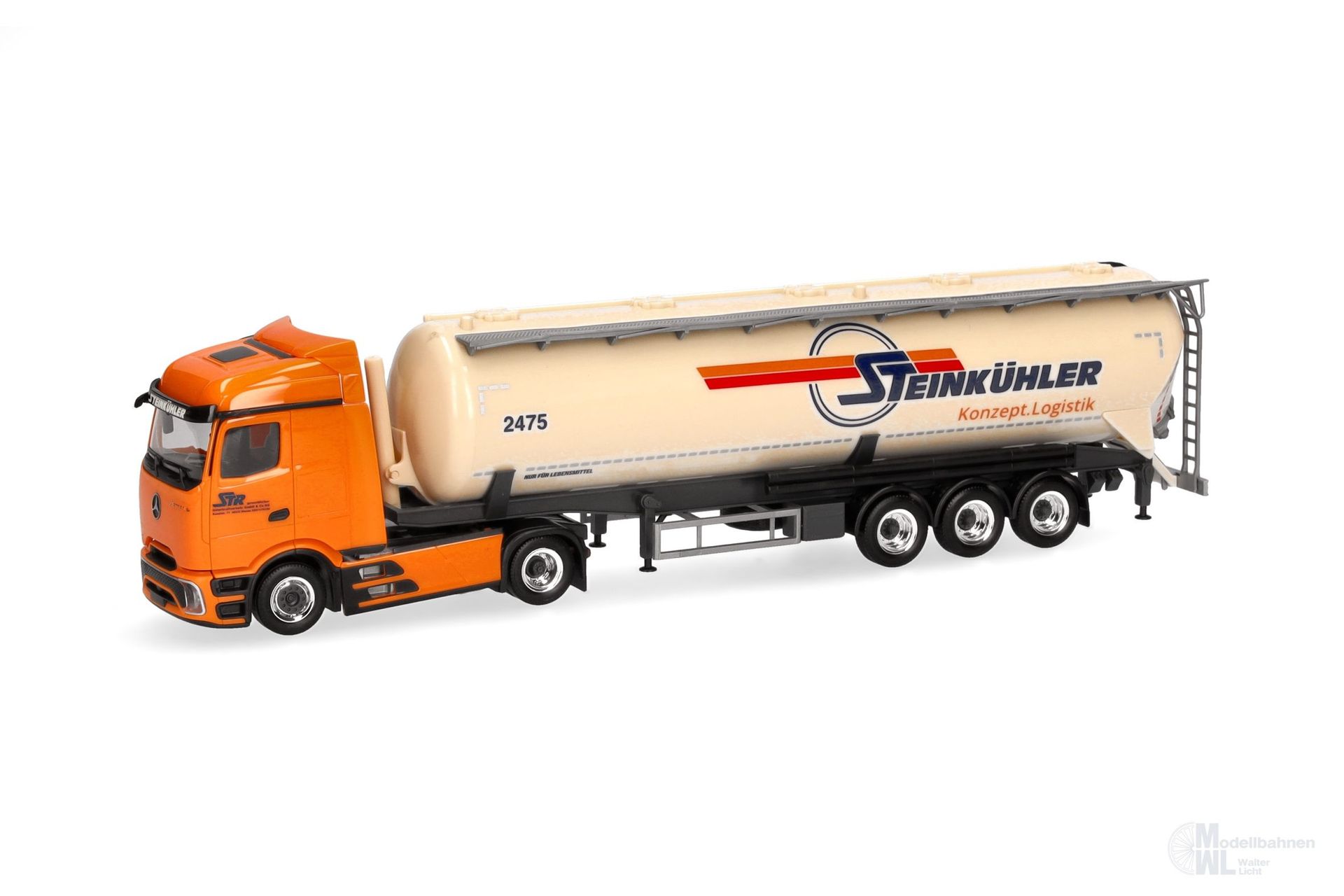 Herpa 319188 - Mercedes-Benz  Procabin Streamspace Silo Sattelzug Steinkühler H0 1:87