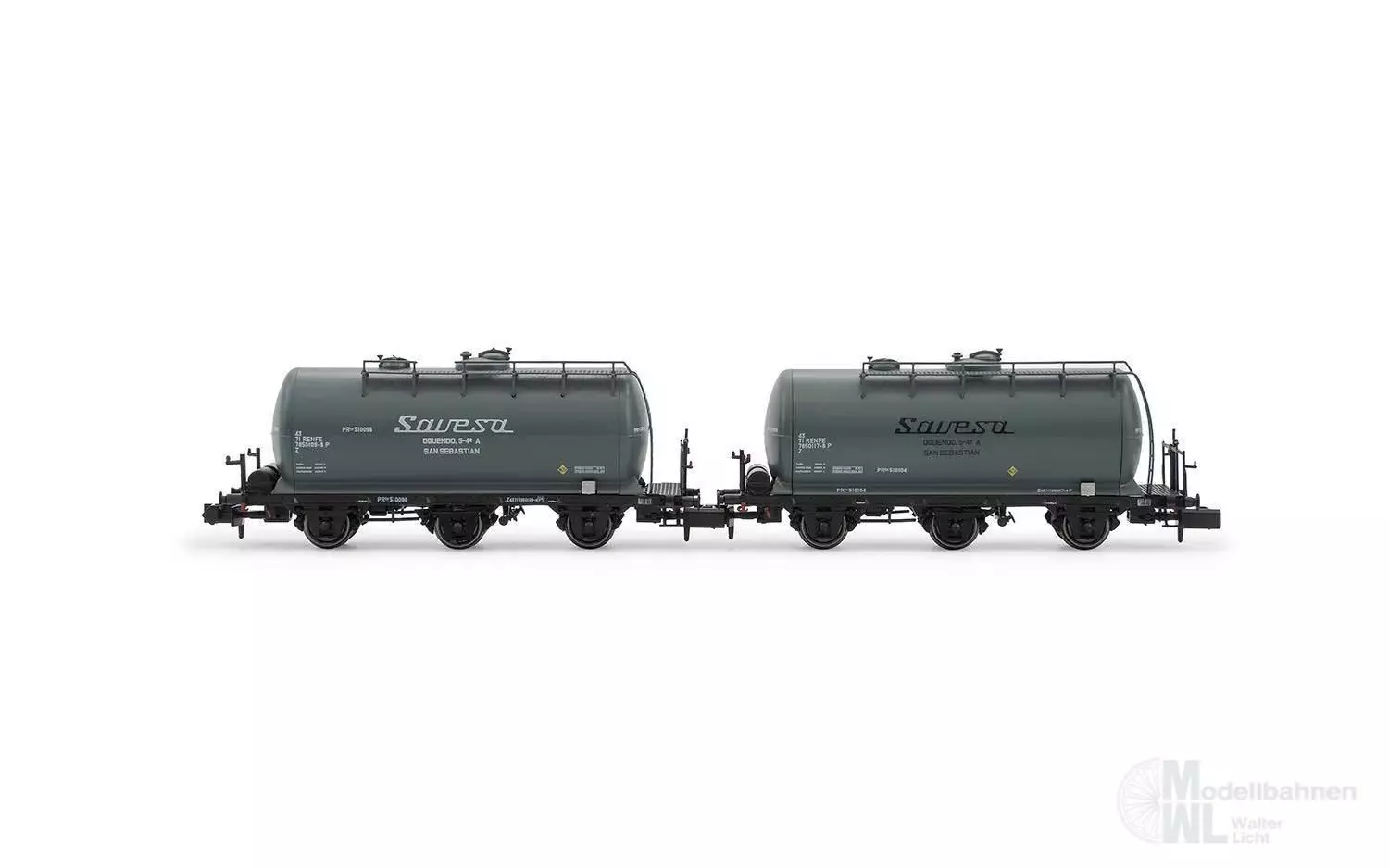 Arnold 6672 - Kesselwagen Set RENFE Ep.IV 2.tlg. Savesa N 1:160