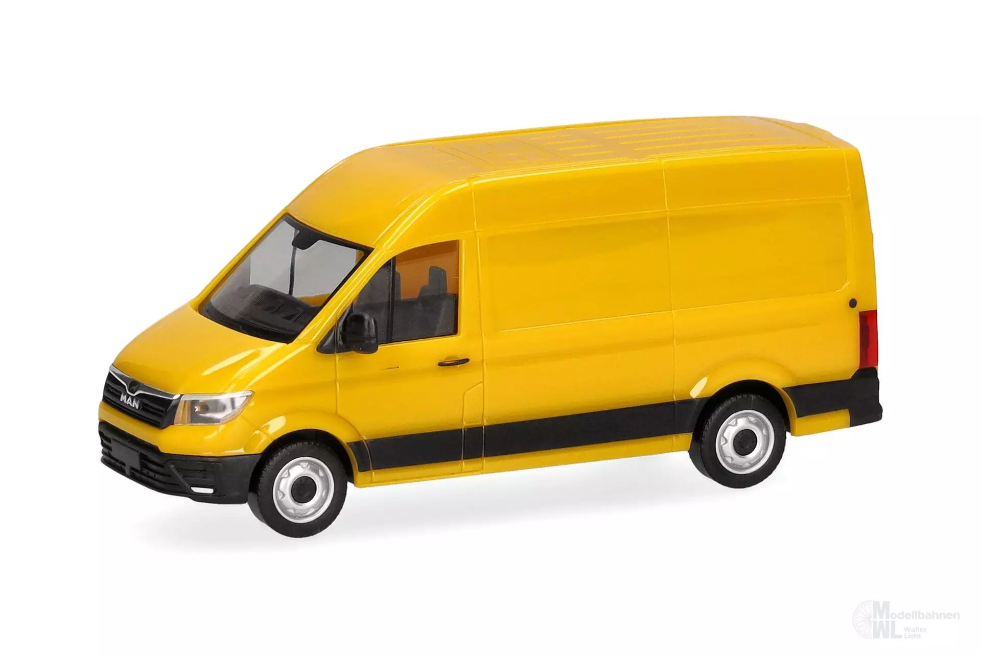 Herpa 098908 - MAN eTGE Kasten, ginstergelb H0 1:87