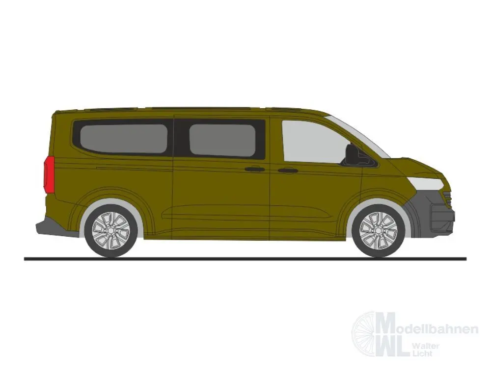 Rietze 11721 - Volkswagen Transporter T7 Bus LR FD warm green metallic H0 1:87