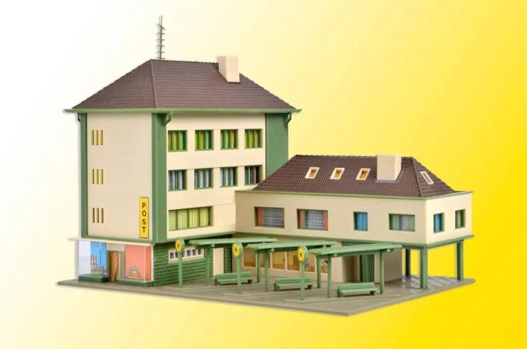 Vollmer 47724 - Postamt mit Nebengebäude un N 1:160