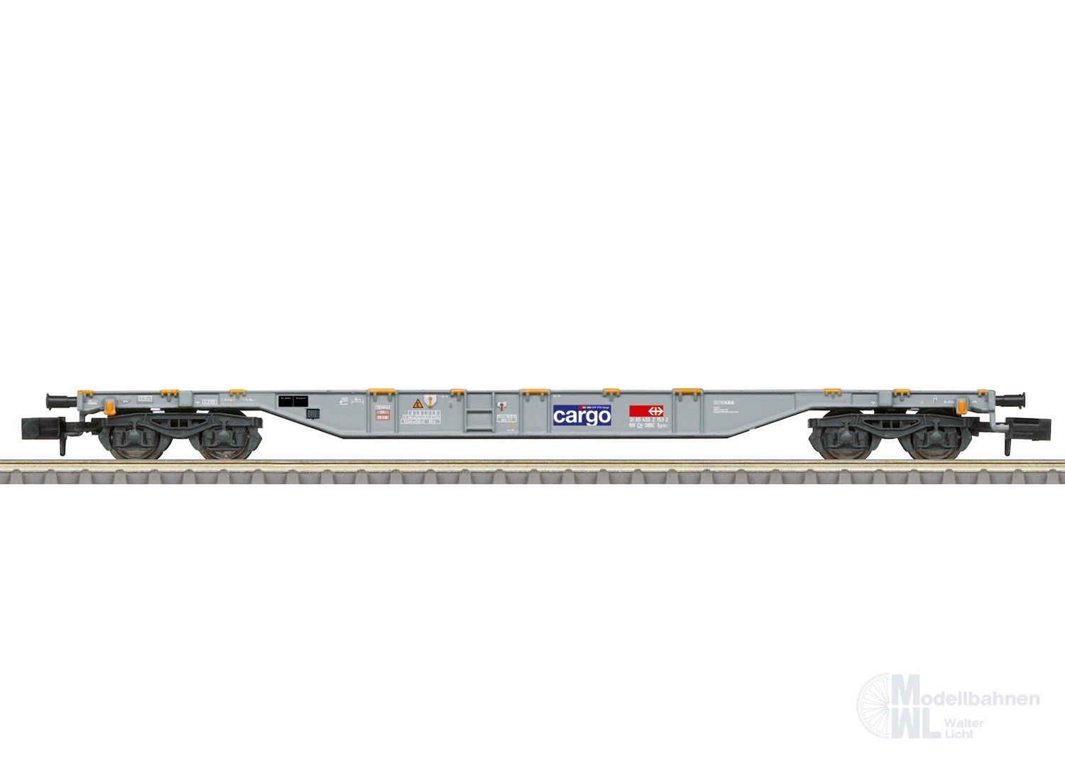 Trix 18600 - Containertragwagen SBB Ep.VI unbeladen N 1:160