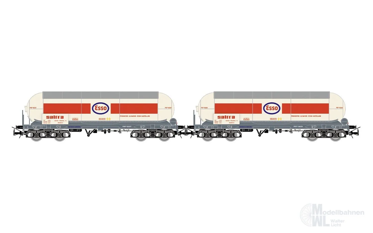 Electrotren 6099 - Kesselwagen Set RENFE Ep.III/IV 2.tlg. ESSO H0/GL