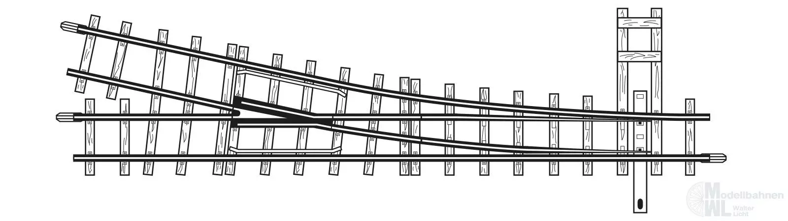 Bemo 4010000 - Weiche rechts 12° 147 mm R 515 H0e