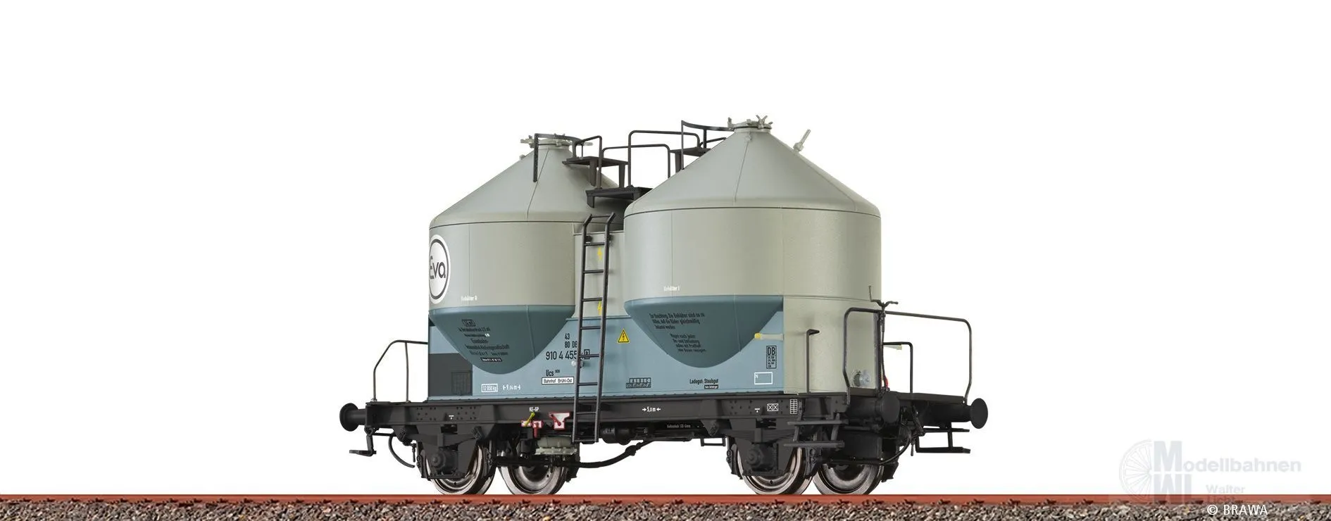 Brawa 51329 - Staubbehälterwagen DB Ep.IV Ucs909 EVA H0/GL