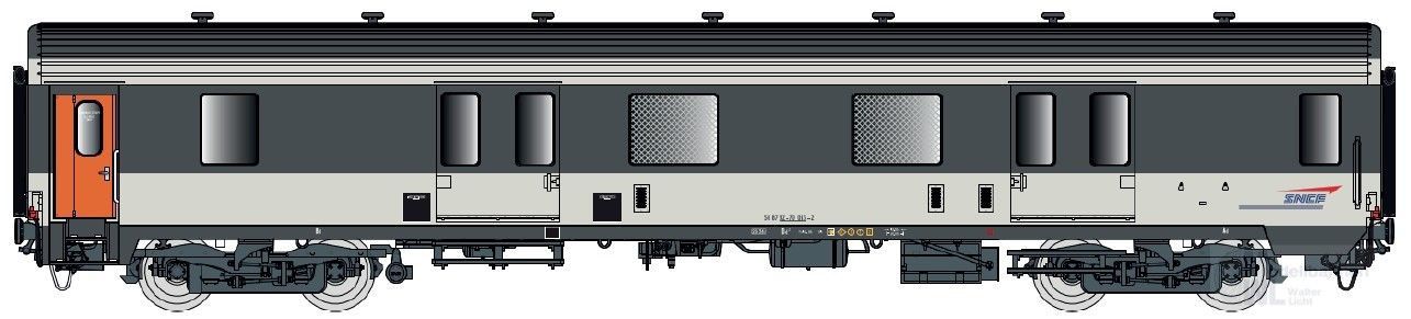 LS Models 31233 - Packwagen SNCF Ep.IV/V MC76 Dd2 Corail H0/GL