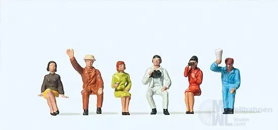 Preiser 14025 - Sitzende Zuschauer H0 1:87
