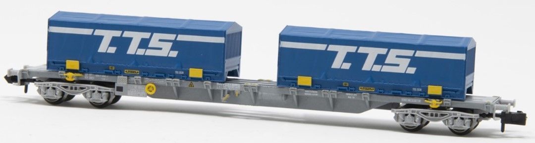 Arnold 6582 - Containertragwagen SNCF Ep.V 60`T.T.S N 1:160