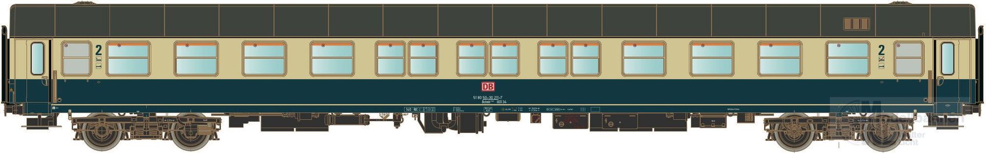 LS Models 46190 - Liegewagen DB Ep.V Bctm 257 H0/GL