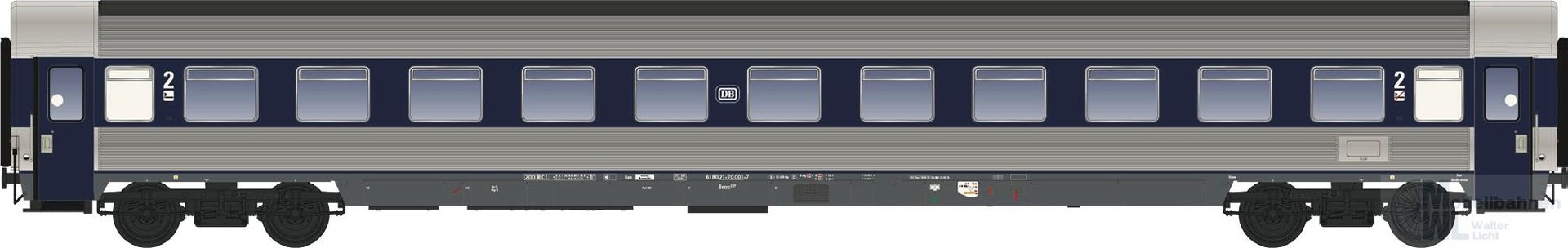 LS Models 46012-2 - Personenwagen LHB Prototyp Ep.IV Bwümz 237 blau H0/GL