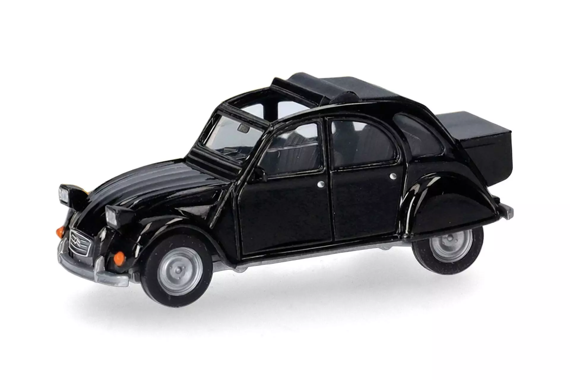 Herpa 027632-007 - Citroën 2 CV mit Queue schwarz H0 1:87