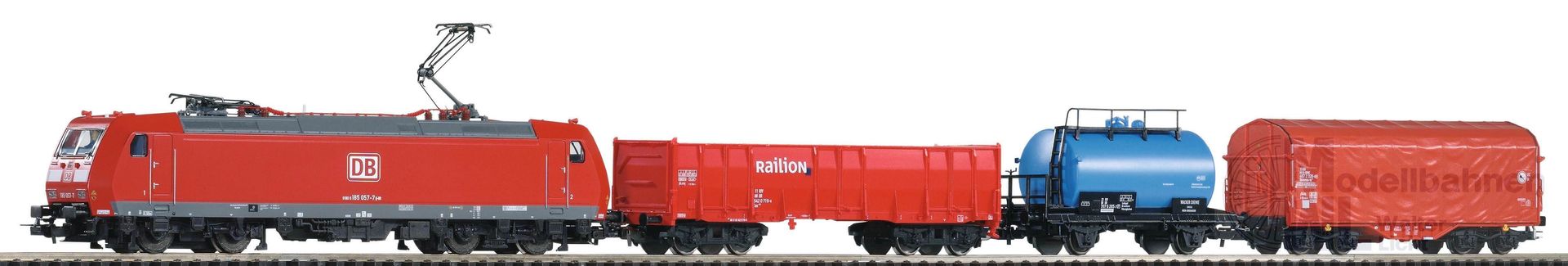 Piko 59015 - PSCwlan S-Set DB AG Güterzug BR 185 mit 3 wg. VI H0/GL