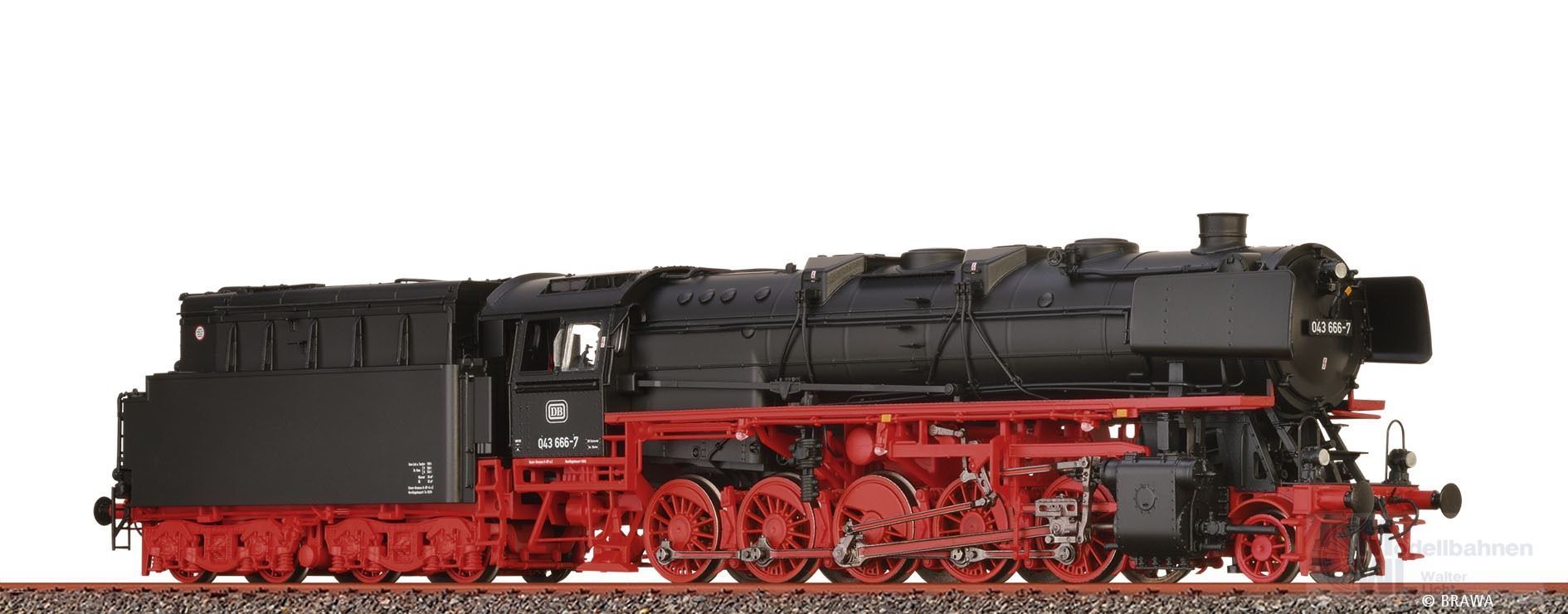 Brawa 70044 - Dampflok BR 43 DB Ep.IV H0/GL Basic+