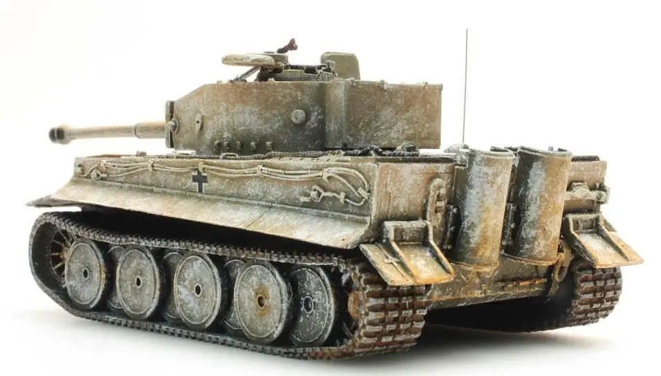 ARTITEC b.v. 387.102-WY - Panzer Tiger I 1943 gelb-Wintertarnung Deutsche Wehrmacht H0 1:87
