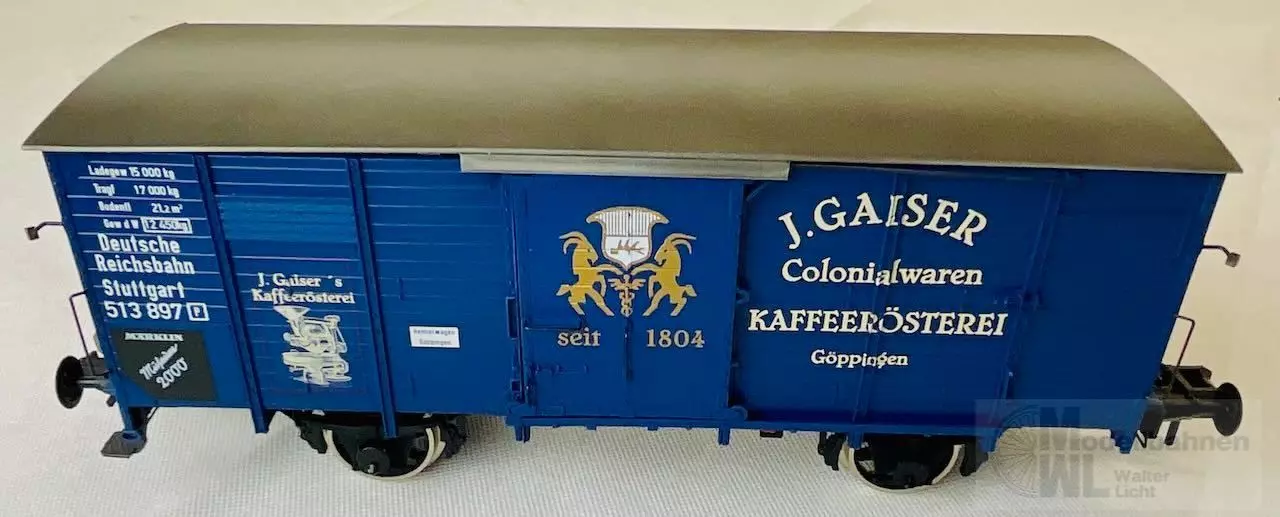 Märklin  - MÄRKLIN - Museumswagen 2000 Güterwagen gedeckt J-Gaiser Spur 1 BESCHÄDIGT