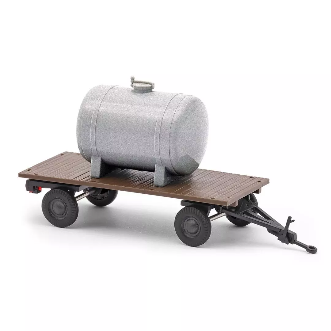 Busch 59974 - Landw.Anhänger m.Wasserfass H0 1:87