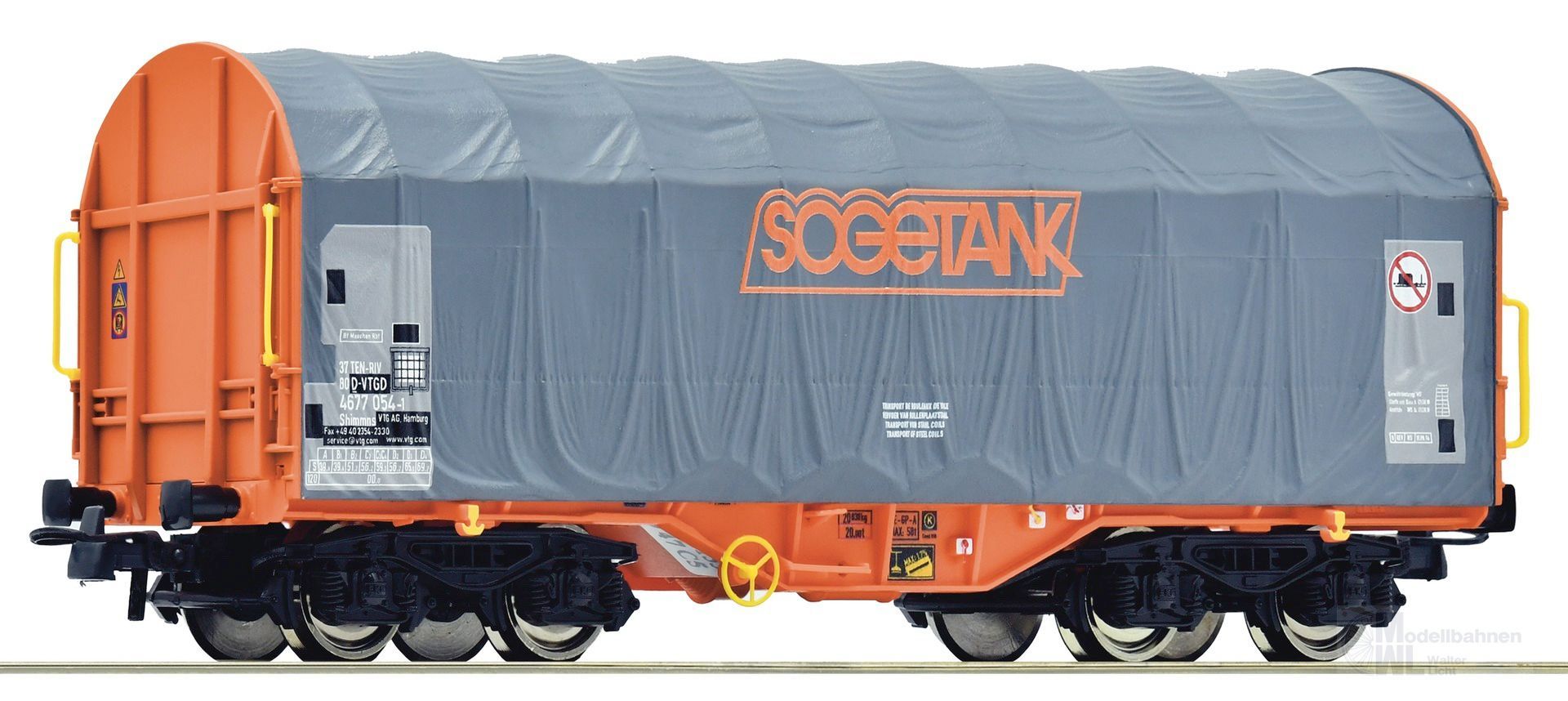 Roco 6600133 - Schiebeplanenwagen SOGETANK Ep.VI H0/GL