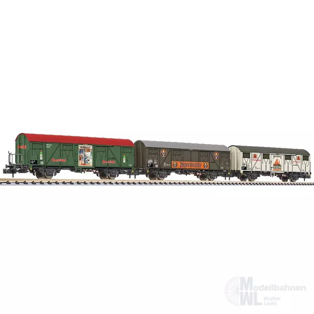 Liliput 260152 - Güterwagen Set DB Ep.IV/V 3.tlg. N 1:160