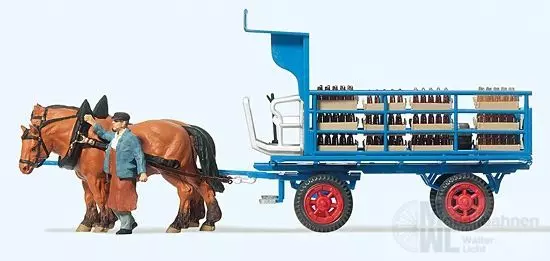 Preiser 30445 - Brauereiwagen Landwehr-Bier H0 1:87