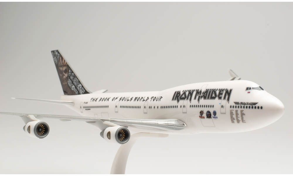 Herpa 613293 - Iron Maiden Boeing 747-400 Ed Force One - Book of Souls World Tour 1:250