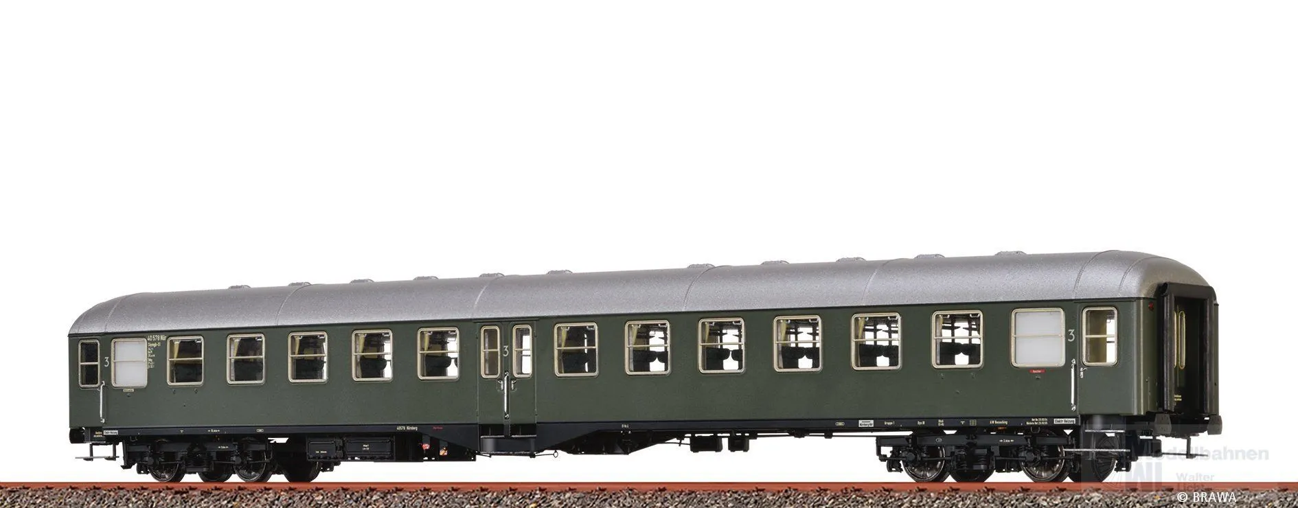 Brawa 58066 - Personenwagen DB Ep.III C4ymbg-51 H0/GL BASIC
