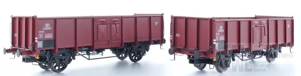 Exact Train 23980 - Güterwagen Set offen NMBS Ep.III 2.tlg. H0/GL