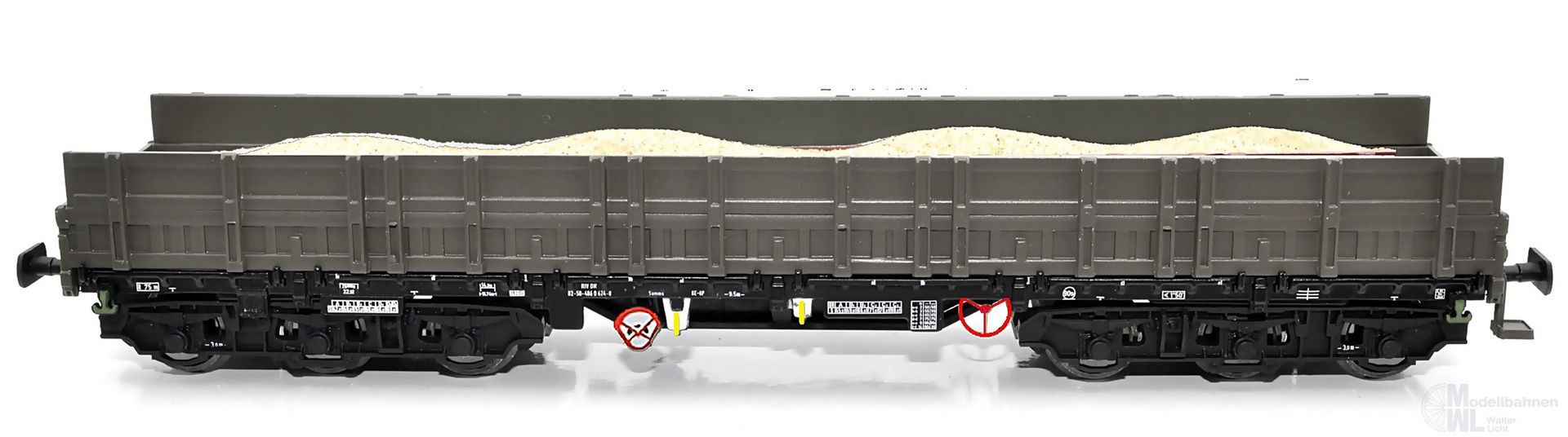 NPE NW22233 - Schwerlastwagen DR Ep.IV Samms 4860 erhöhte Bordwände Kiesladung H0/GL NPE NW22233 - Schwerlastwagen DR Ep.IV Samms 4860 erhöhte Bordwände Kiesladung H0/GL