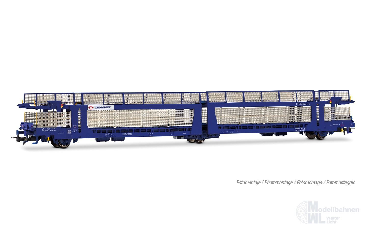 Electrotren 6100 - Autotransportwagen Transfesa Ep.VI Laeks blau H0/GL
