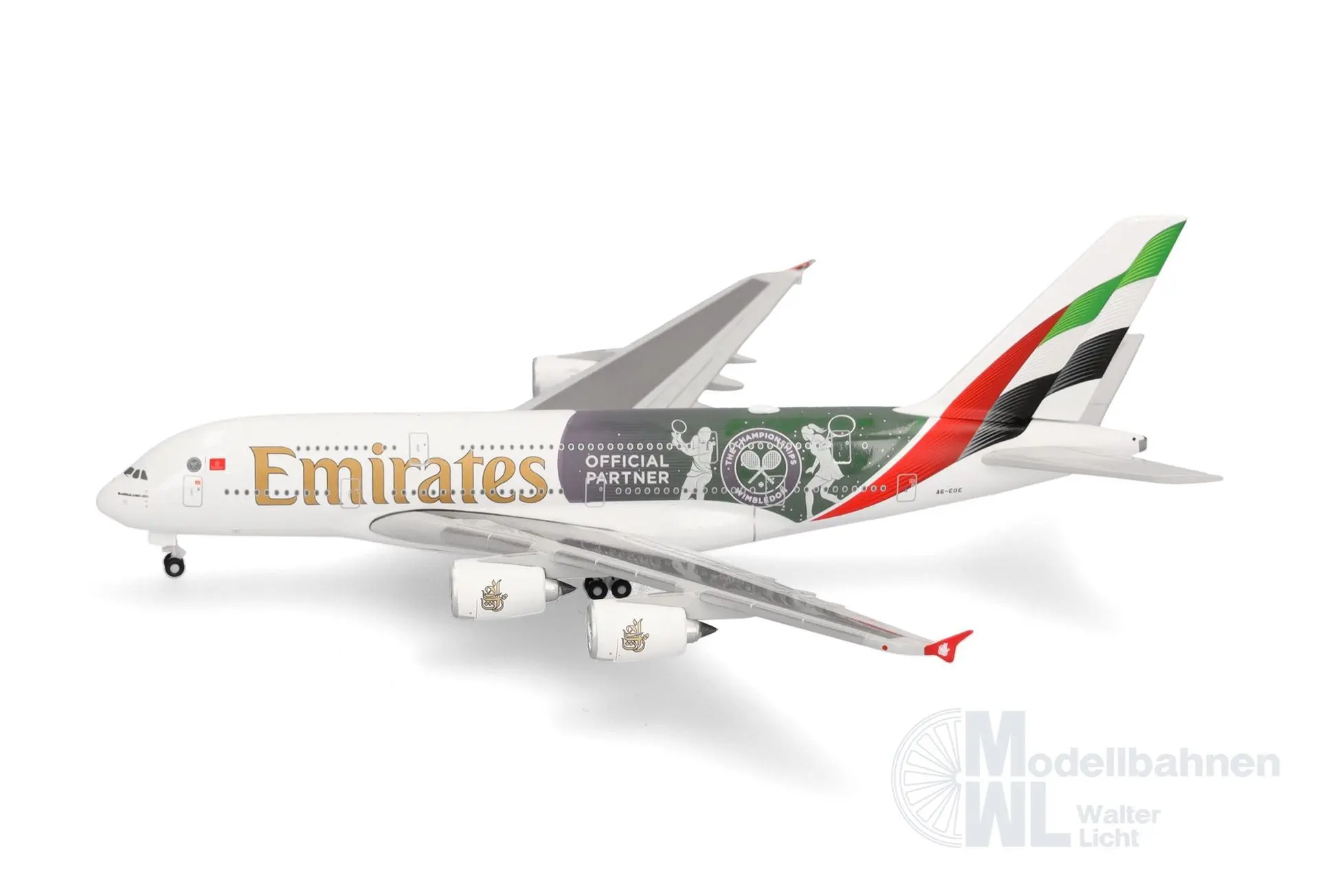 Herpa 538664 - Airbus A380 Emirates Wimbledon 1:500