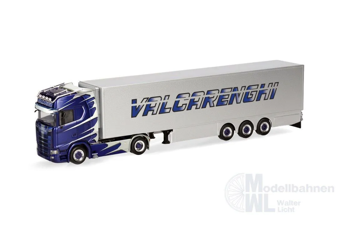 Herpa 321075 - Scania CS 20 Hochdach Kühlkoffer-Sattelzug Bruno Valcarenghi (I) H0 1:87