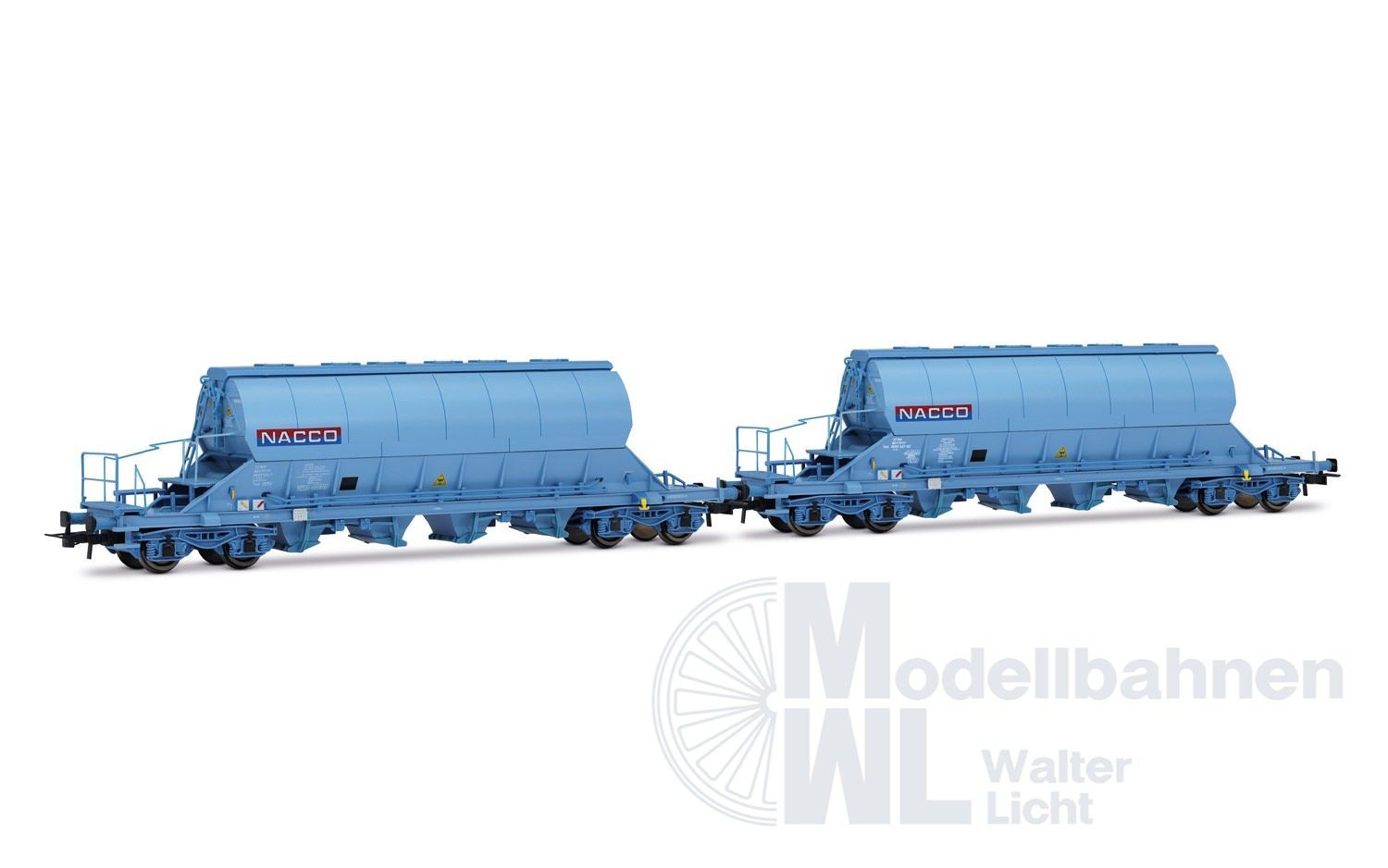 Jouef 6230 - Schwenkdachwagen Set Nacco Ep.VI 2.tlg. H0/GL