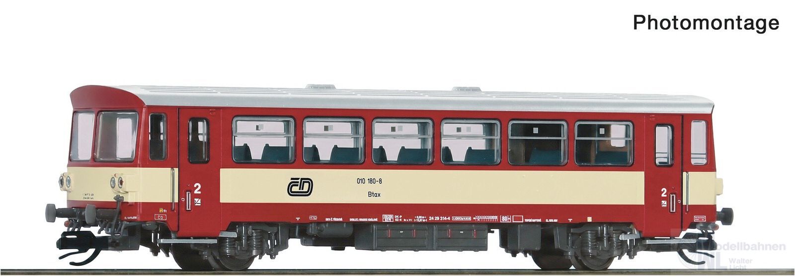 Roco 7790014 - Beiwagen CD Ep.V zum Motorwagen Rh810 TT 1:120 Digital