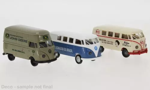 Brekina 90494 - Set mit 3 VW Bulli Südamerika H0 1:87