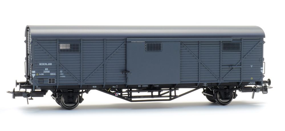 ARTITEC b.v. 20.311.03 - Güterwagen ged. NS Ep.III SCHK 20991 grau H0/GL