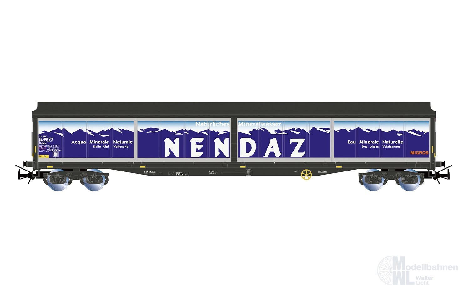 Rivarossi 6720 - Schiebewandwagen SBB Ep.V NENDAZ H0/GL