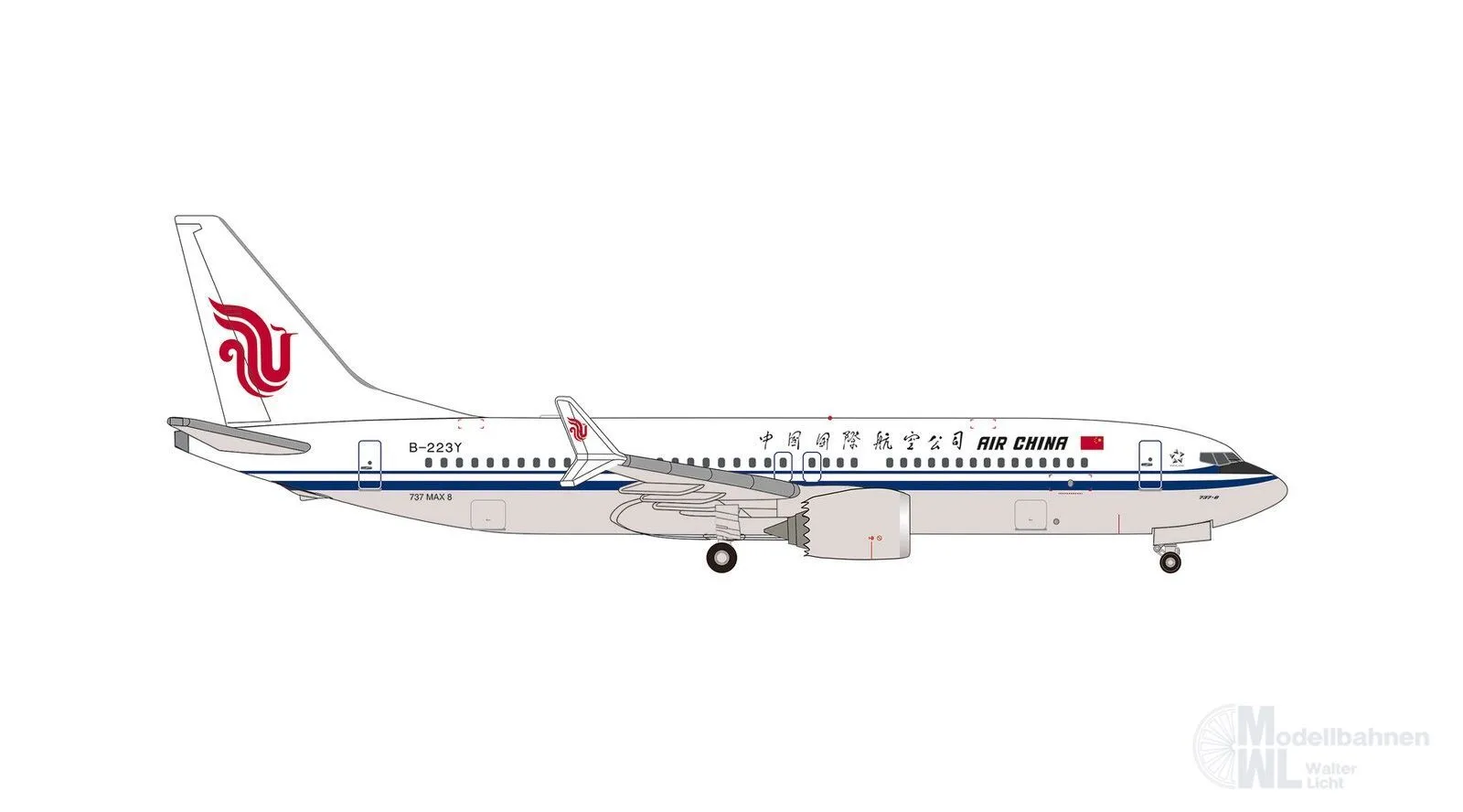 Herpa 539654 - Boeing 737 Max 8 Air China 1:500
