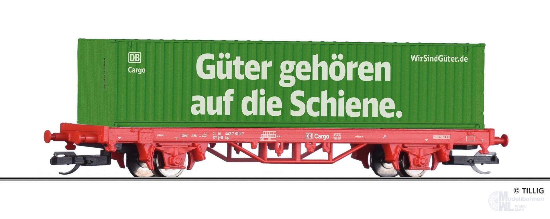Tillig 17487 - START-Containertragwagen DB AG Ep.VI Lgs TT 1:120