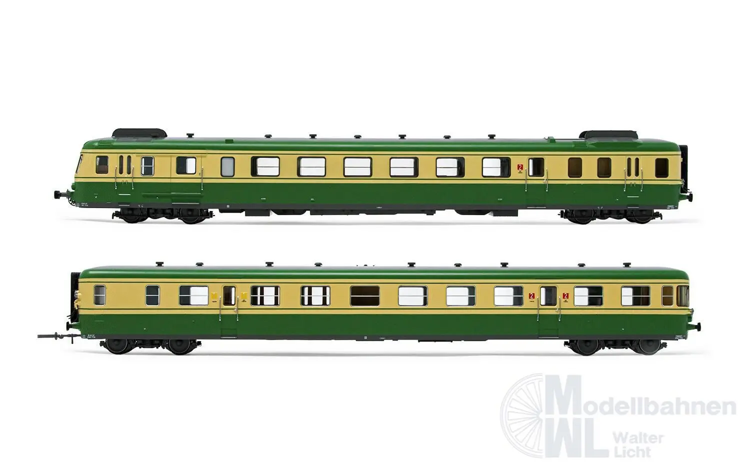 Arnold 2635S - Dieseltriebwagen RGP2 SNCF Ep.IV grün/beige N 1:160 Sound