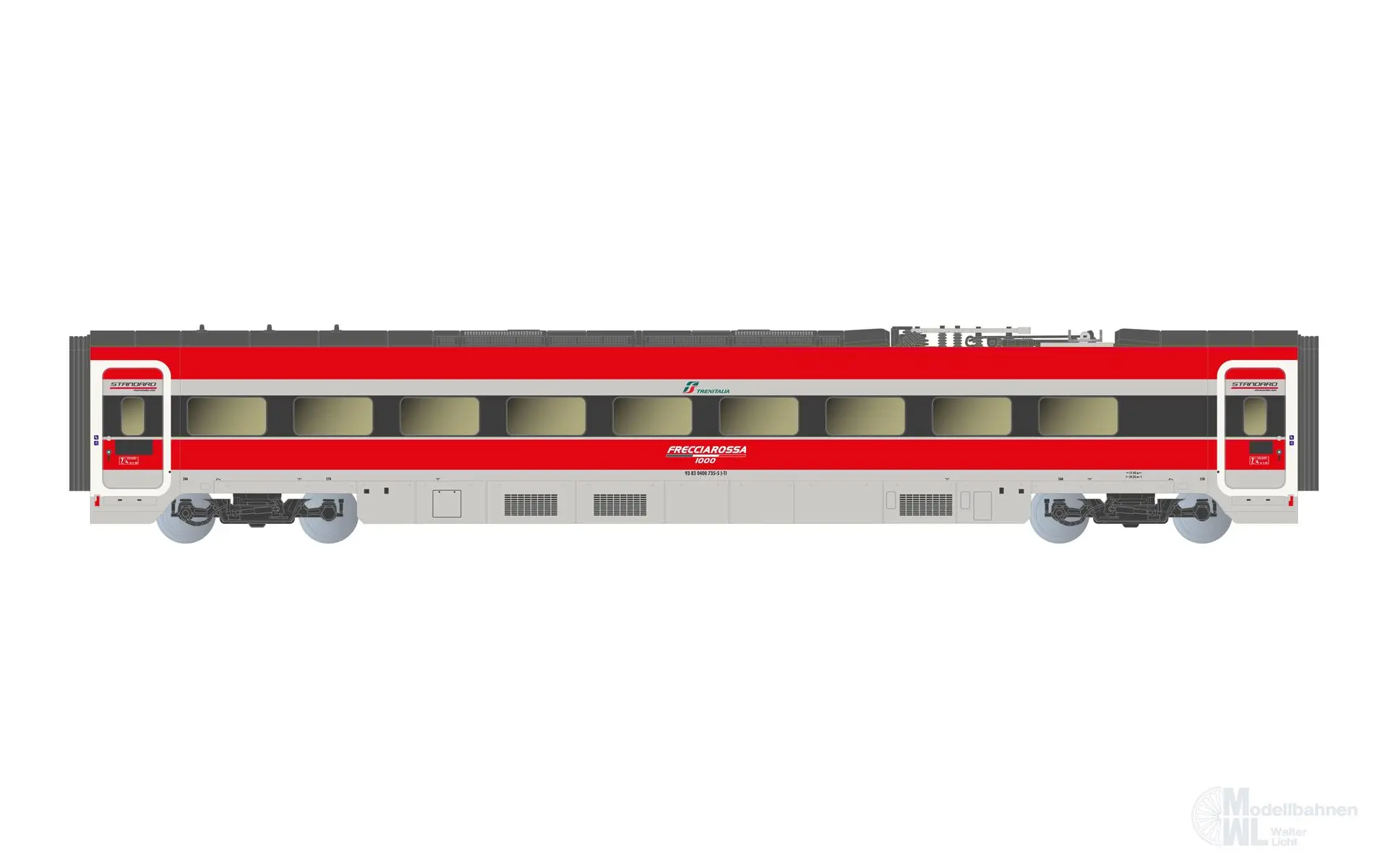 Arnold 2620 - Triebzug Frecciarossa 1000 FS Ep.VI 4.tlg. Grundeinheit Ducati N 1:160