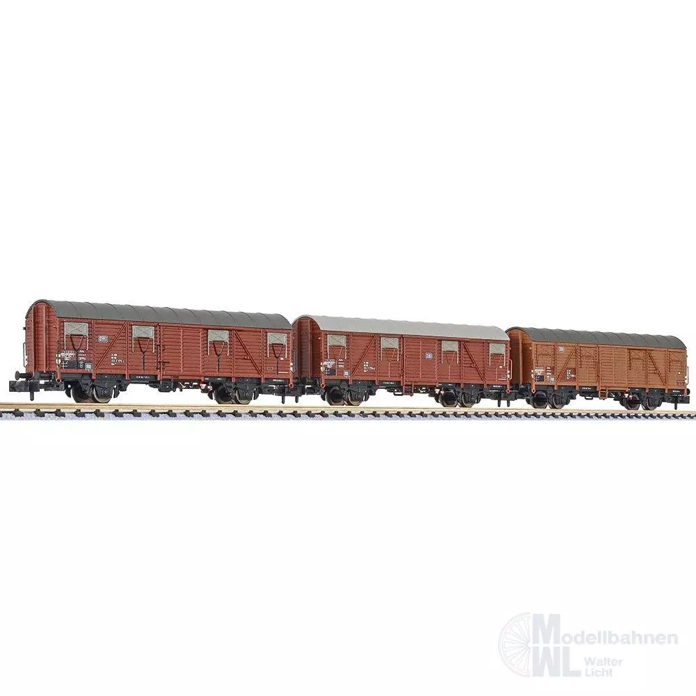 Liliput 260149 - Güterwagen Set DB Ep.IV 3.tlg. N 1:160