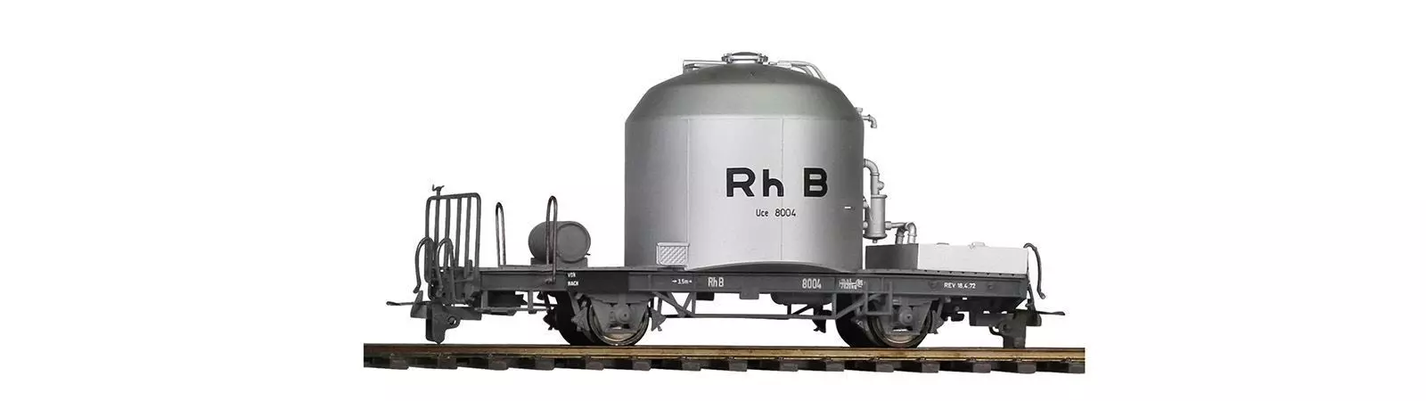 Bemo 2252108 - Zementtransportwagen RhB Ep.III/IV Uce 8082 H0m