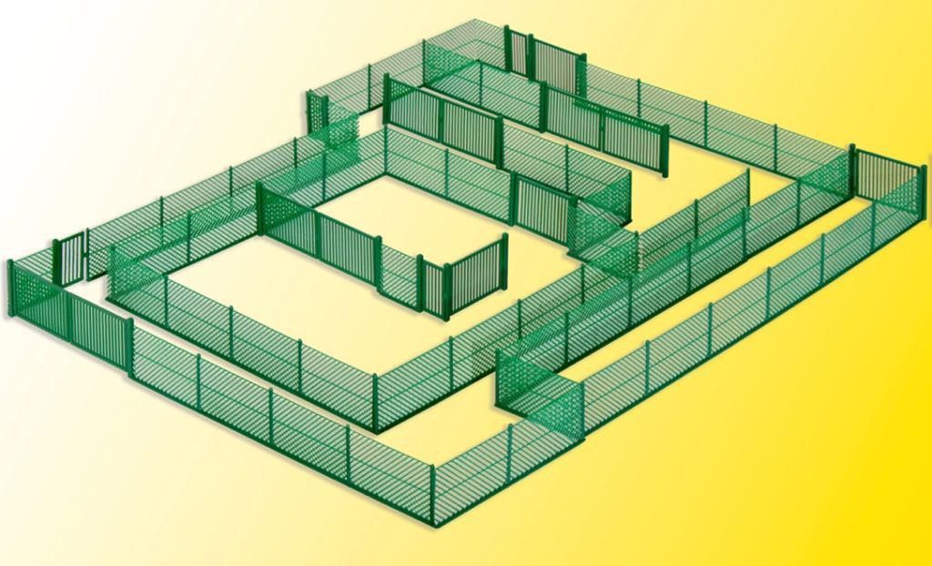 Kibri 38603 - Maschendrahtzaun grün H0 1:87