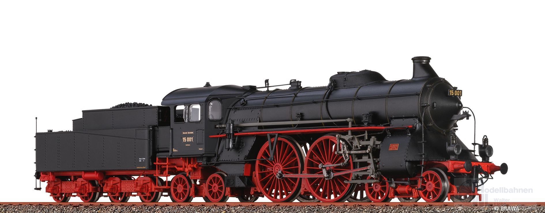 Brawa 70143 - Dampflok BR 15 001 DRG Ep.II H0/WS Sound