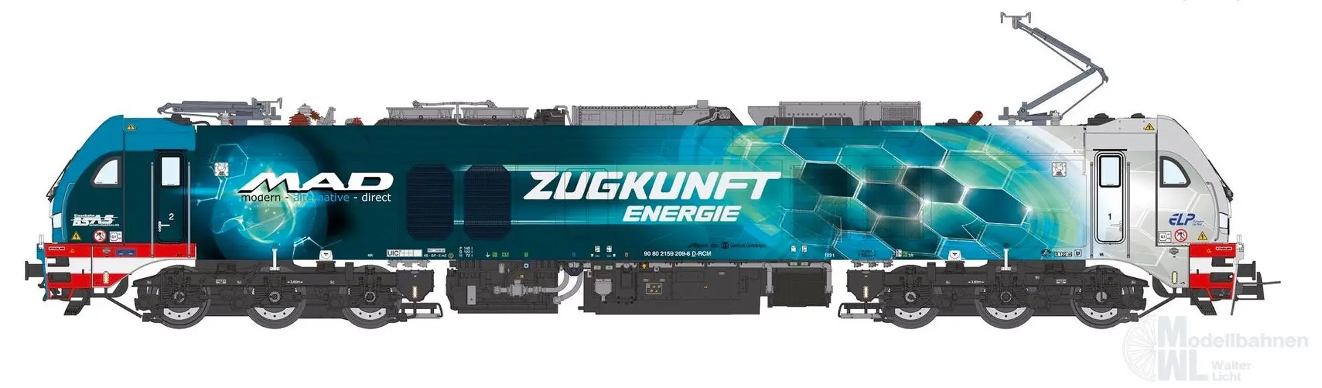 Sudexpress N1592091 - Zweikraftlok BR 159 209-6 EuroDual BSAS Ep.VI N 1:160