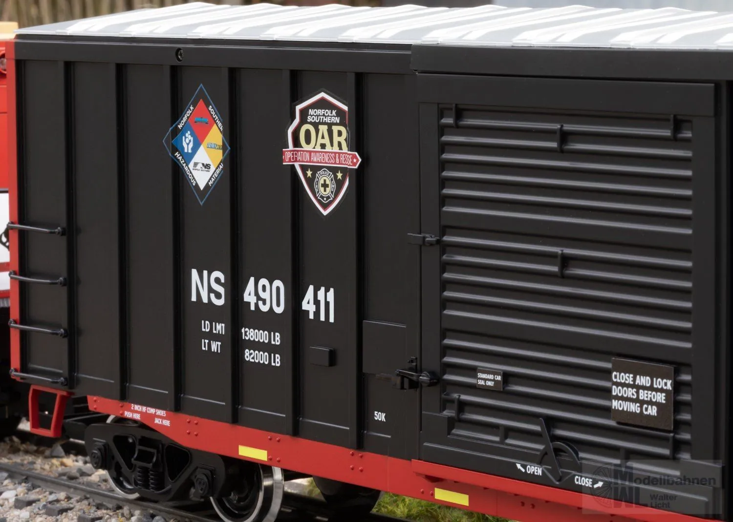 LGB 29911 - Feuerlösch Zug Norfolk & Southern Railroad Ep.VI Spur G 1:22,5 Sound