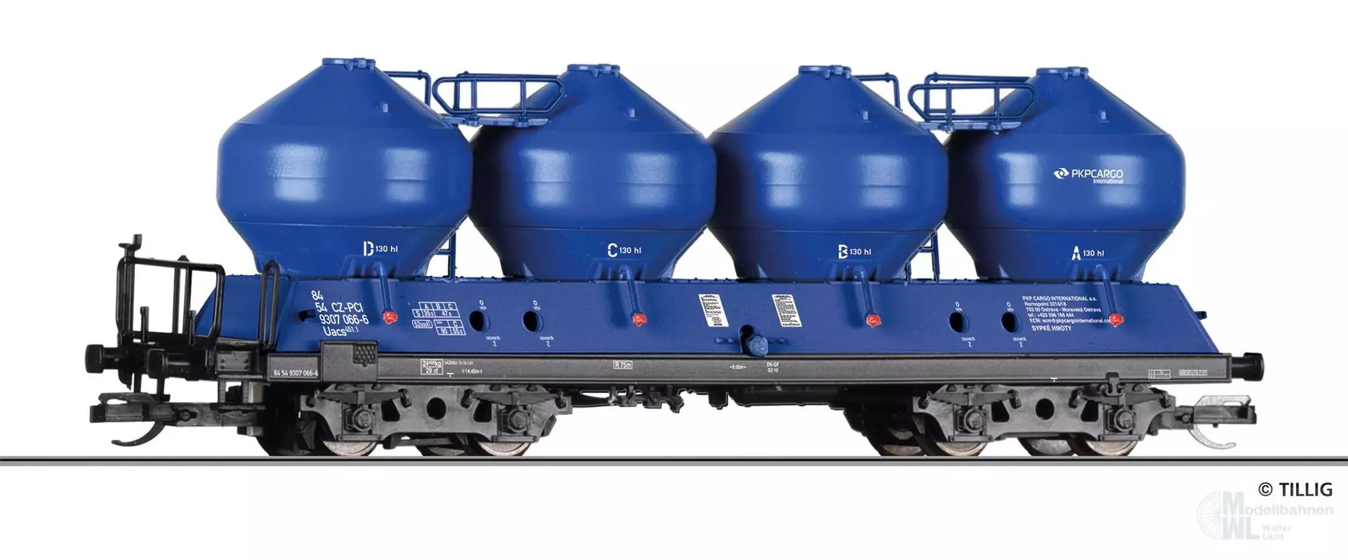 Tillig 15864 - Staubsilowagen PKP Cargo International Ep.VI TT 1:120